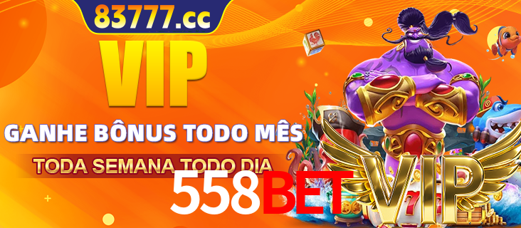 Banner promocional do 558BET oferecendo 100% de recompensas adicionais contínuas para quem fizer o login diário (Daily sign-in), com um mascote de coelho.